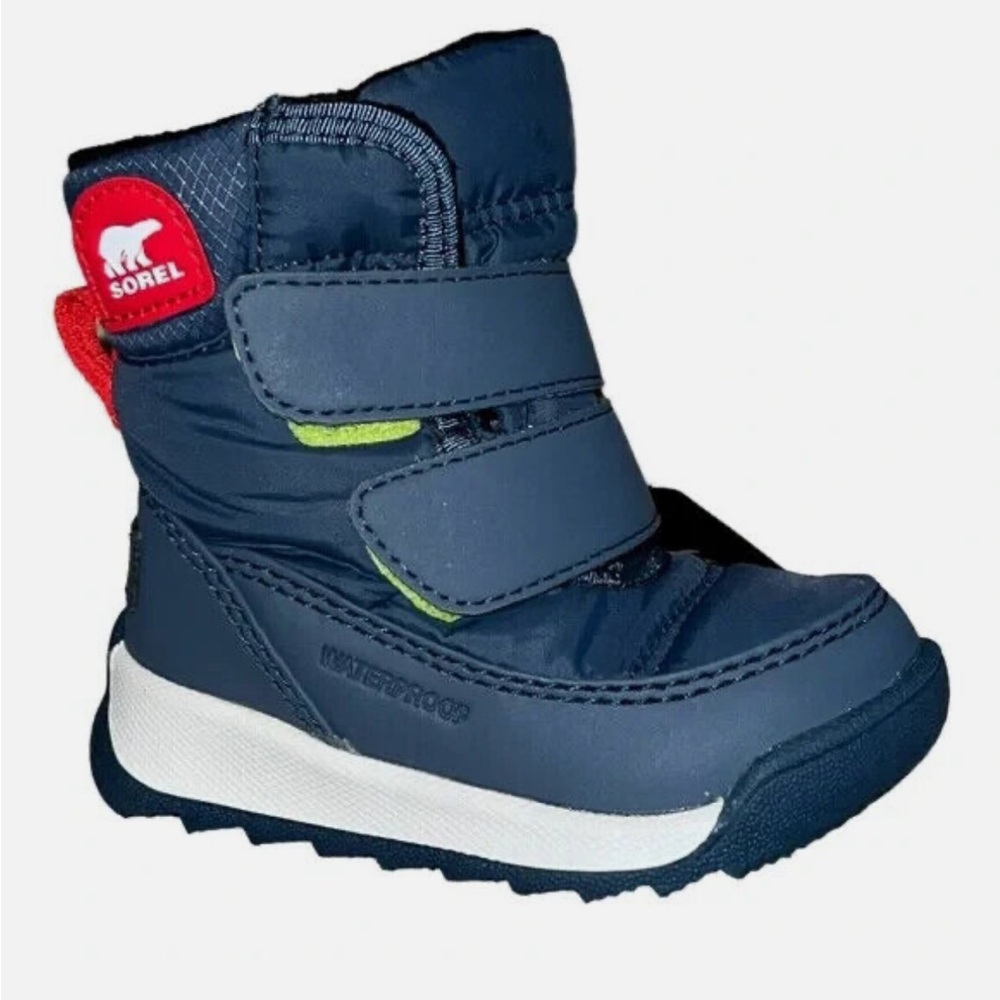 SOREL CHILDREN'S WHITNEY™ |I STRAP
BOOT Uniform Blue, Cherrybomb size 5 new